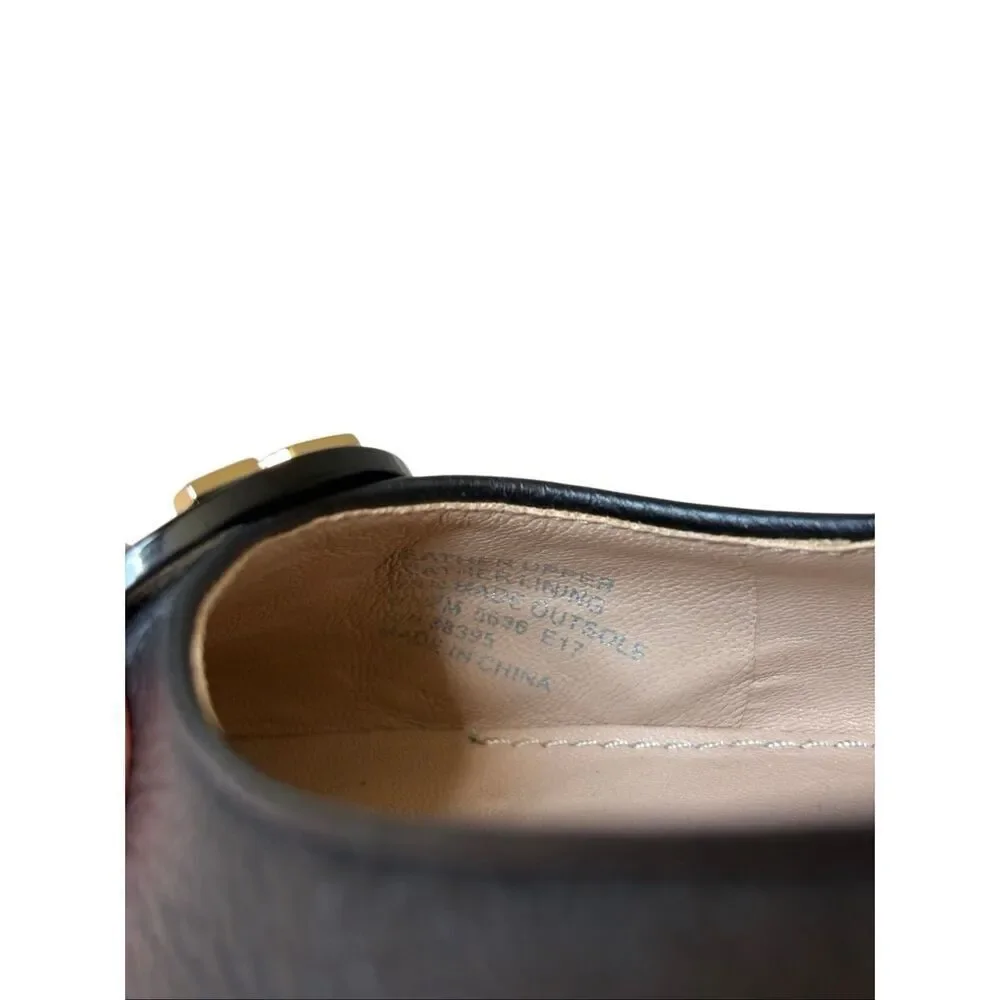 Tory Burch Claire Leather Ballet Flats 8.5‎ Black